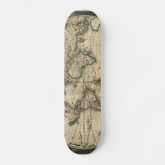  kaart van de wereld (1689) skateboard (Voorkant)