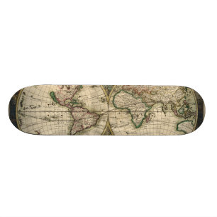  kaart van de wereld (1689) skateboard