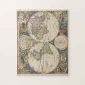  kaart van de wereld (1690) legpuzzel (Verticaal)