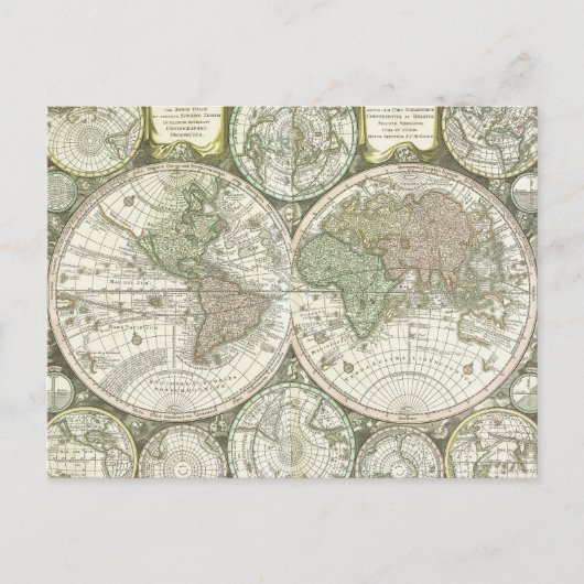 Kaart van de wereld | 1744 (Voorkant)