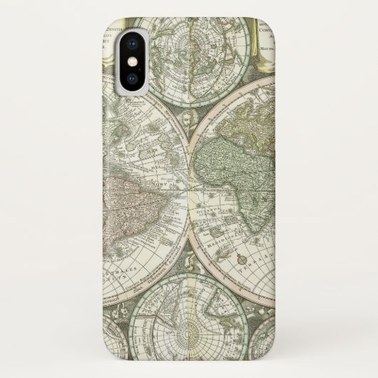 Kaart van de wereld | 1744 Case-Mate iPhone case (Achterkant)