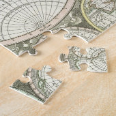 Kaart van de wereld | 1744 legpuzzel (Zijkant)