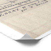  kaart van de wereld (1750) poster (Hoek)