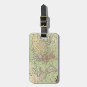  kaart van de wereld (1778) bagagelabel (Voorkant verticaal)