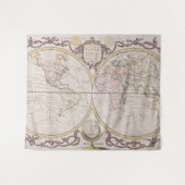 kaart van de wereld (1782) wandkleed (Voorkant (horizontaal))