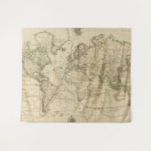  kaart van de wereld (1800) wandkleed (Voorkant (horizontaal))