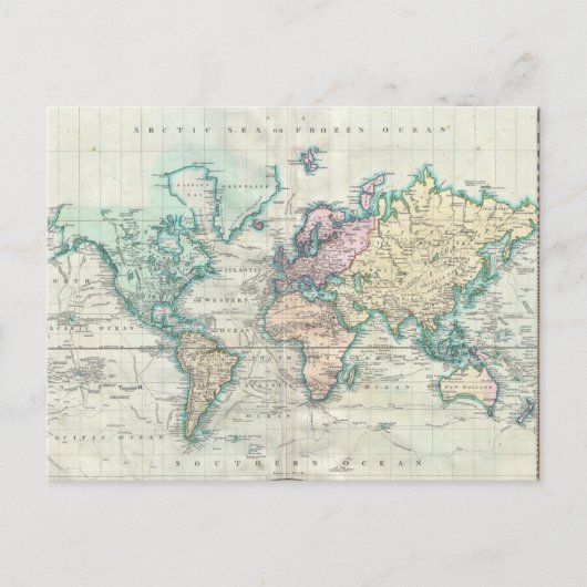 kaart van de wereld (1801) (Voorkant)