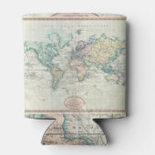 kaart van de wereld (1801) blikjeskoeler (Achterkant)