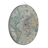 kaart van de wereld (1801) dartbord (Voorkant Links)