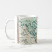  kaart van de wereld (1801) koffiemok (Links)