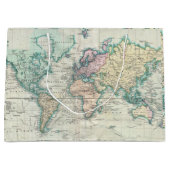 kaart van de wereld (1801) large cadeautasje (Voorkant)