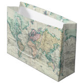 kaart van de wereld (1801) large cadeautasje (Voorkant Gekanteld)