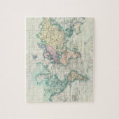  kaart van de wereld (1801) legpuzzel (Verticaal)