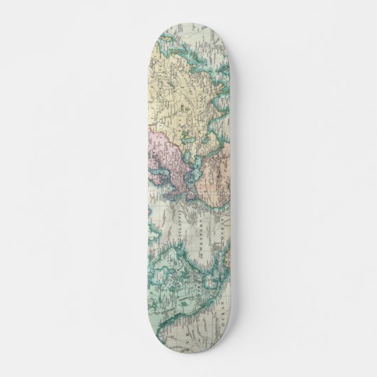  kaart van de wereld (1801) persoonlijk skateboard (Voorkant)