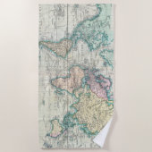  kaart van de wereld (1801) strandlaken (Voorkant)