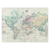  kaart van de wereld (1801) tafelkleed (Voorkant (Horizontaal))