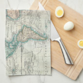  kaart van de wereld (1801) theedoek (Quarter Fold)