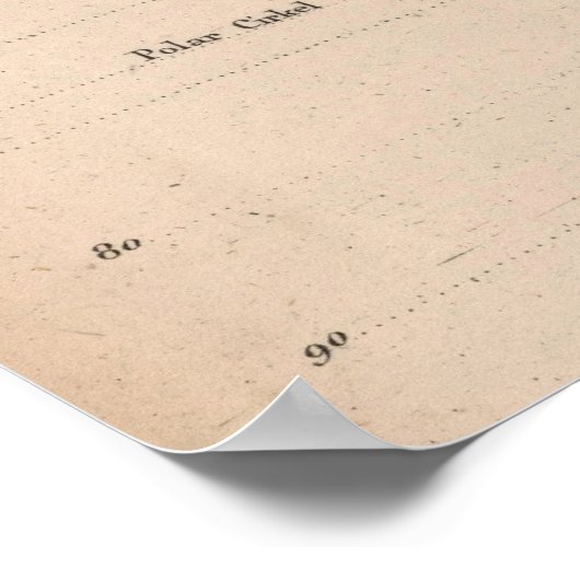  kaart van de wereld (1827) 2 poster (Hoek)