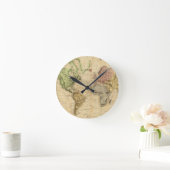  kaart van de wereld (1831) ronde klok (Huis)