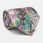  kaart van de wereld (1852) - Stijlvol Stropdas (Opgerold)