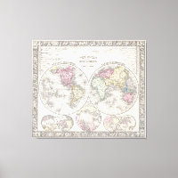  kaart van de wereld (1864) 3