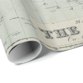  kaart van de wereld (1875) cadeaupapier (Rol Hoek)