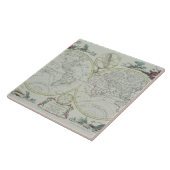 Kaart van de wereld 18 tegeltje (Zijkant)