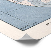  kaart van de wereld (1900) poster (Hoek)