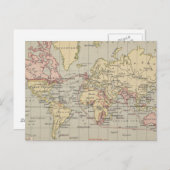  kaart van de wereld (1914) (Voorkant / Achterkant)