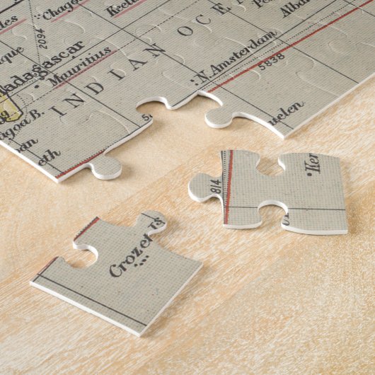  kaart van de wereld (1914) legpuzzel (Zijkant)