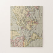  kaart van de wereld (1914) legpuzzel (Verticaal)