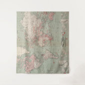  kaart van de wereld (1918) wandkleed (Voorkant)