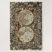 kaart van de wereld (1920) legpuzzel (Verticaal)