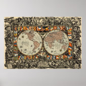  kaart van de wereld (1920) poster (Voorkant)