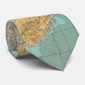 kaart van de wereld (1922) stropdas (Opgerold)
