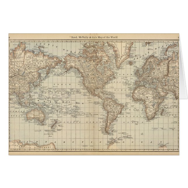 Kaart van de wereld 2 (Voorkant Horizontaal)