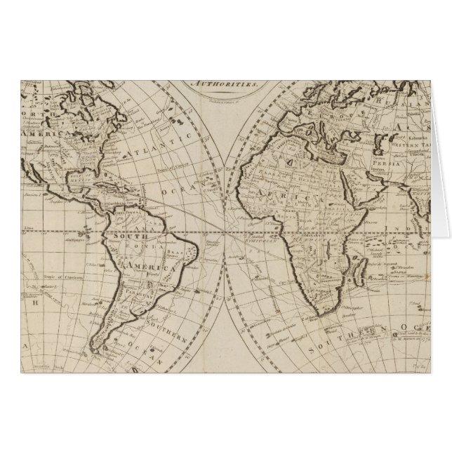 Kaart van de wereld 2 (Voorkant Horizontaal)