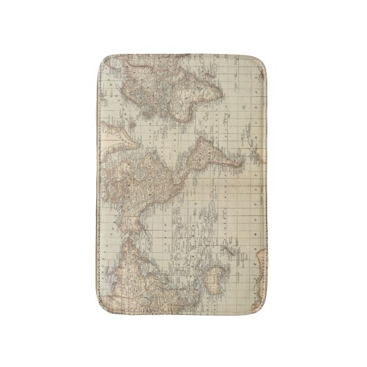 Kaart van de wereld 2 2 badmat (Voorkant Verticaal)