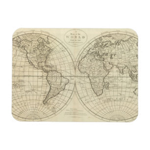Kaart van de wereld 2 2 magneet