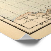 Kaart van de wereld 2 poster (Hoek)