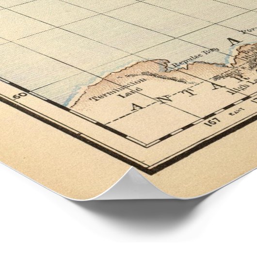 Kaart van de wereld 2 poster (Hoek)