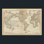 Kaart van de wereld 2 poster<br><div class="desc">Kaart van de wereld. van Rand McNally en Company (187). Gepubliceerd door ''Chicago: Rand McNally''.</div>