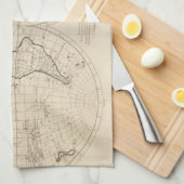 Kaart van de wereld 2 theedoek (Quarter Fold)