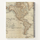 Kaart van de wereld 3 notitieboek (Achterkant)