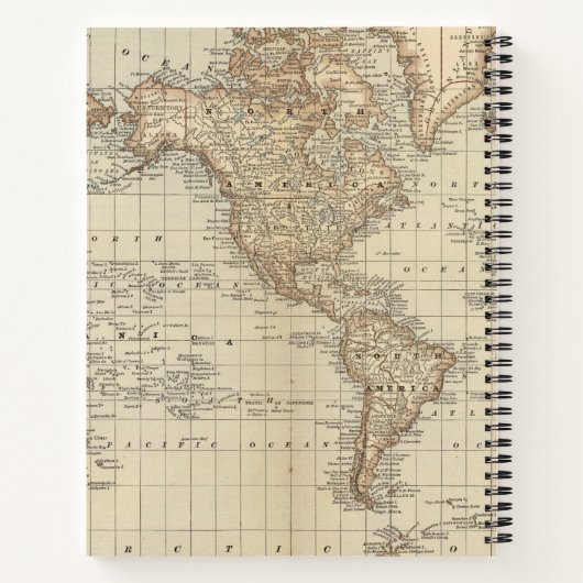 Kaart van de wereld 3 notitieboek (Achterkant)