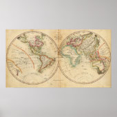 Kaart van de wereld 3 poster (Voorkant)