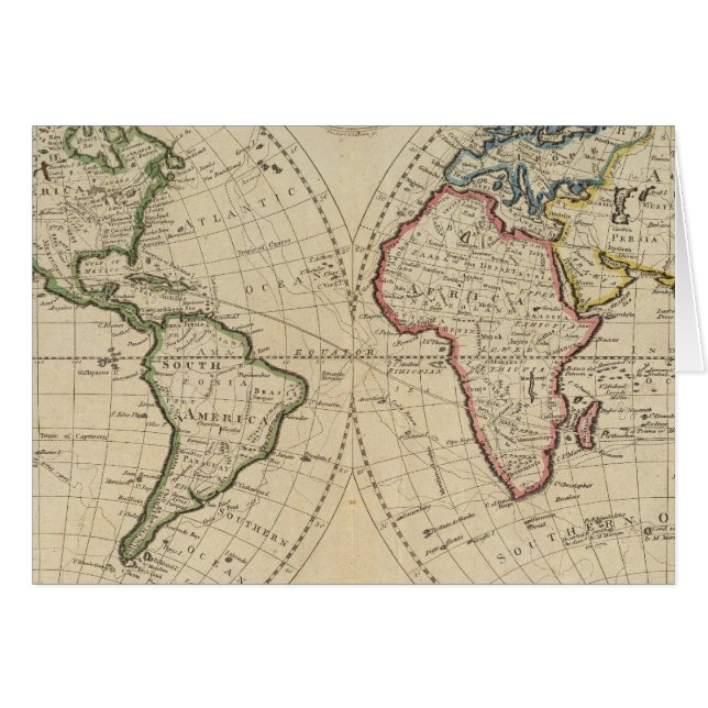 Kaart van de wereld 4 (Voorkant Horizontaal)