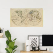 Kaart van de wereld 4 poster (Thuiskantoor)