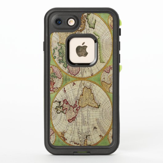  kaart van de Wereld Circa 1742 (Achterkant)