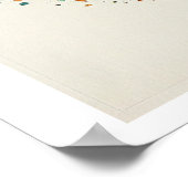 Kaart van de wereld, geïnspireerd door Charley Har Poster (Hoek)